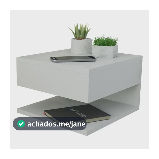 Mesa De Cabeceira Mudo Suspenso Mesinha Branco Fosco Branco