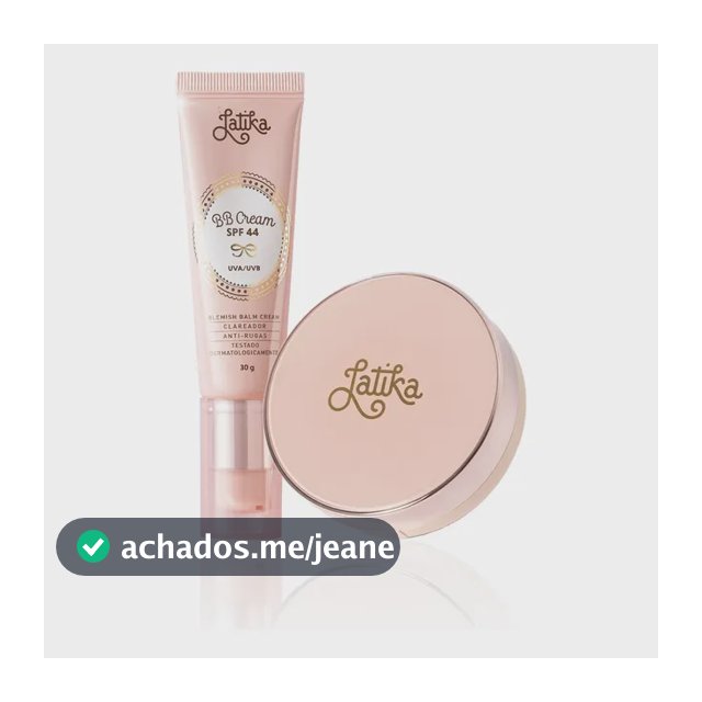 Kit Bb Cream Latika Fps 44 + Pó Compacto Powder Fps 30