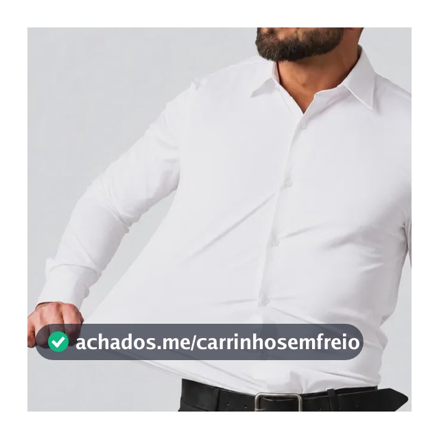 Camisa Social Masculina Slim Com Elastano Premium Stretch