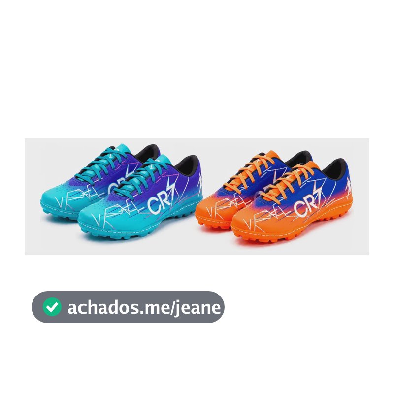Kit 2 Pares Chuteira Futebol Campo Society Adulto Infantil Verde/agua E Laranja 36