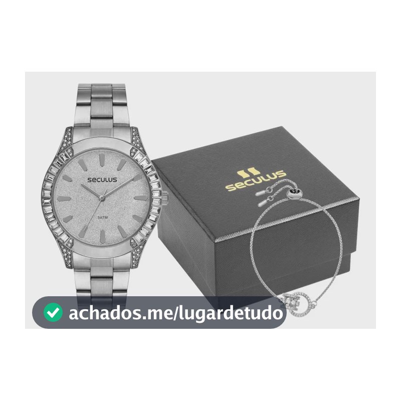 Relógio De Pulso Seculus Feminino Prateado 77305l0svns2k1 Prateado