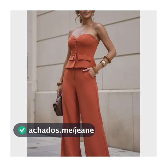 Conjunto Alfaiataria Tomara Que Caia E Calça Pantalona