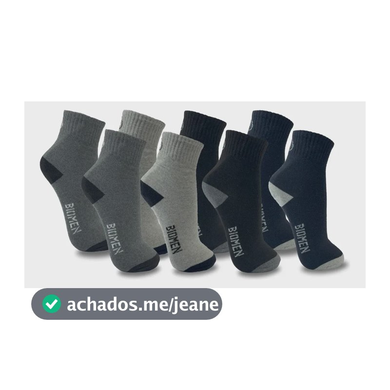 Kit 12 Pares Meia Cano Longo Masculina Escuras Escuras Variadas 37-44