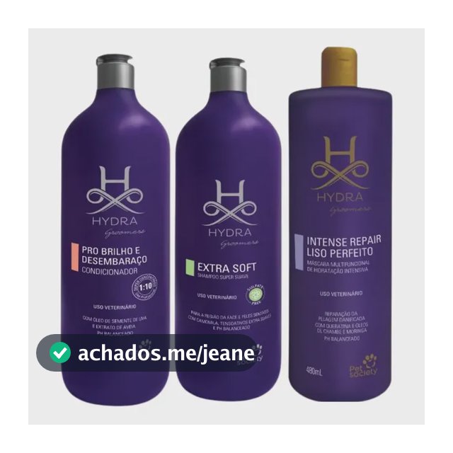 Kit Shampoo Extra Soft + Condicionador + Liso Perfeito Hydra