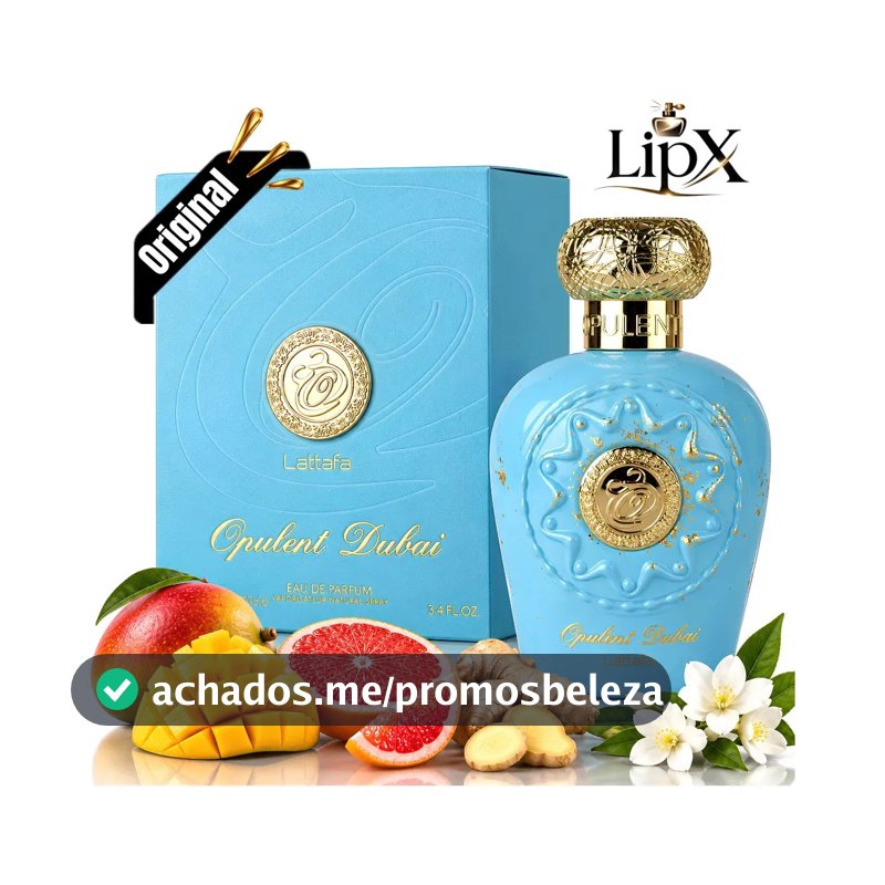Perfume Arabe Opulent Dubai Eau De Parfum 100 ML Original Com Nf