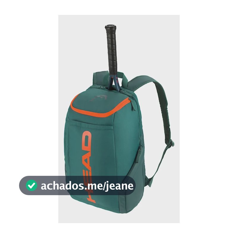Mochila Head Esportiva Verde Laranja - Linha Beach E Tennis Verde- Laranja