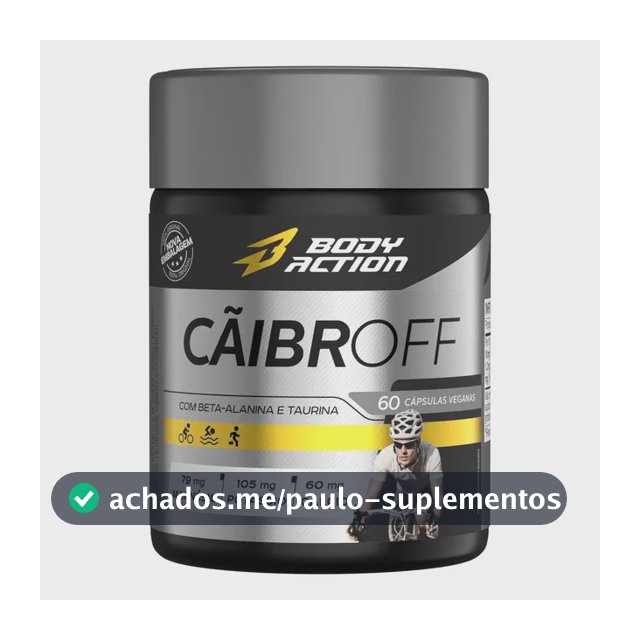 Cãibroff Anti Cãimbras 30 Dias Bodyaction Sabor Sem sabor