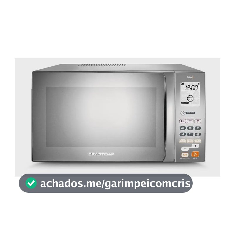 Micro-ondas Brastemp 38L Inox Espelhado Grill - BMJ38AR