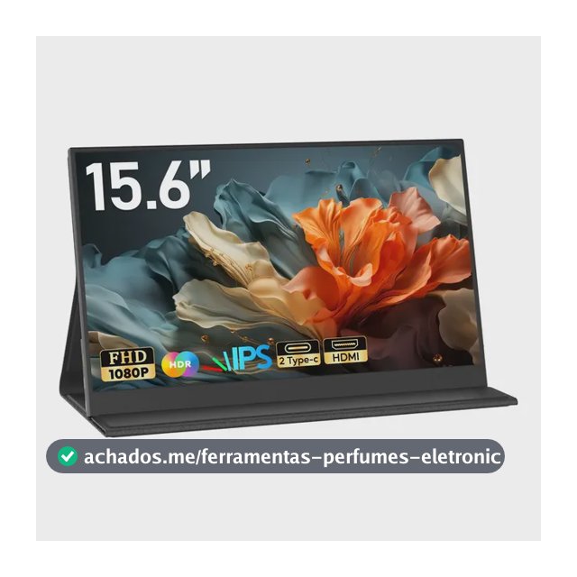 Monitor Portátil 15.6''com Usb C Dupla/hdmi Fhd 1080p 60hz