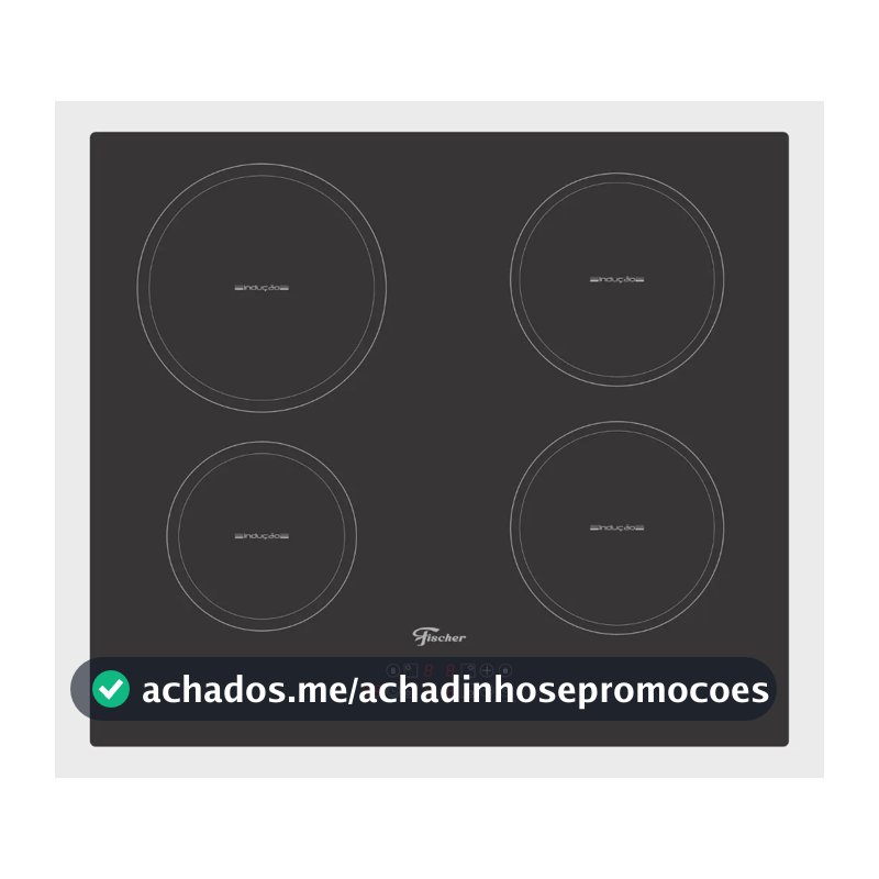 Cooktop de Indução Fischer 4 Bocas Vitrocerâmica com Touch Screen 220V
