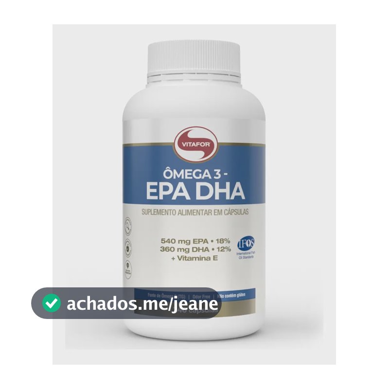 Ômega 3 Epa Dha 240 Cápsulas Vitafor Sem Sabor