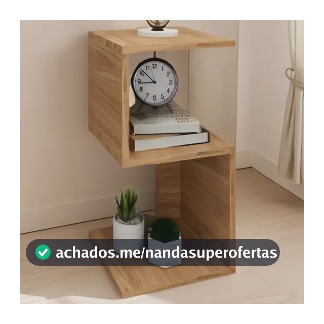 Mesa De Cabeceira Nicho De Mdp Mesinha Quarto Sala Decoração Brovália Marrom