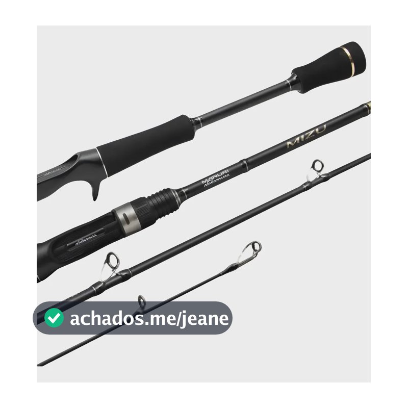 Vara Carretilha Interiça Mizu Nakamura 1.73m 10-20lbs Maruri Preto