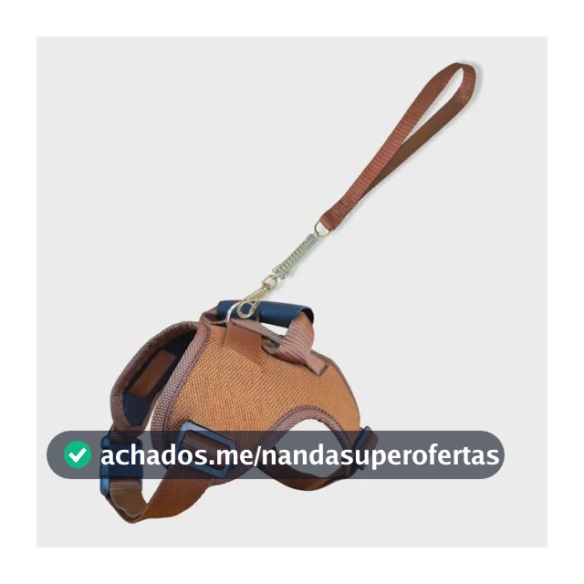 Peitoral Para Cachorro Porte Médio E Grande Confortável Cor Marrom Tamanho Da Coleira M Império Do Pet