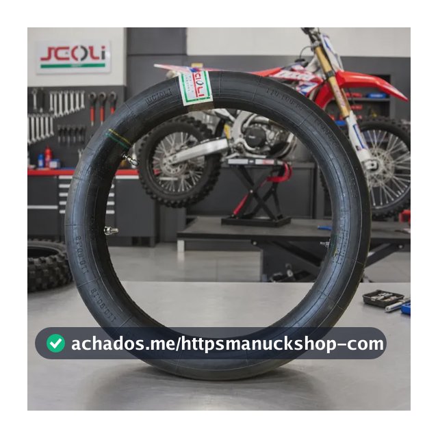 Câmara De Ar Lucioli 110/100-18 Reforçada 7mm 2 Travas Schrader Preto