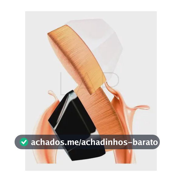 Pincel Mágico Hexagonal Base Maquiagem Tiktok Brush Preto