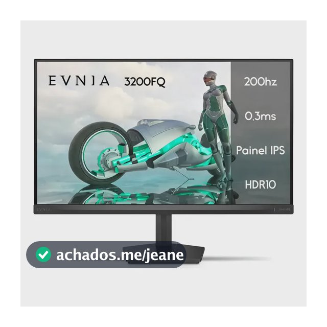 Monitor Gamer Phillips de 23.8" Full HD IPS com 200Hz