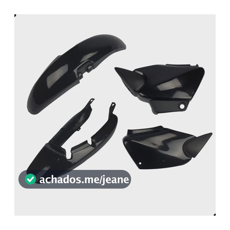 Carenagem Fan 125 2005 2006 2008 Titan 2000 2004 Completo Preto