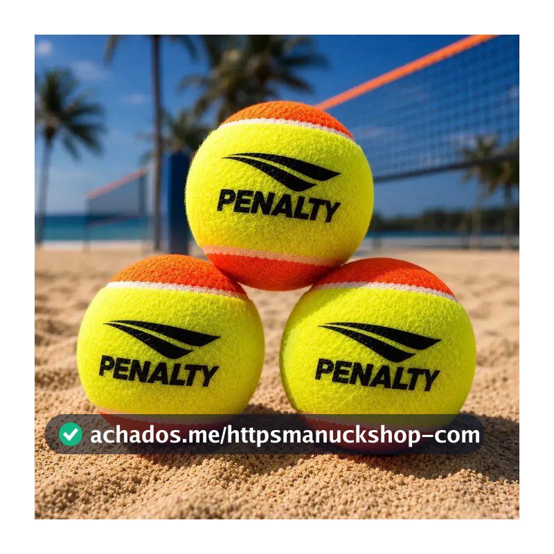 Kit 3 Bolas De Beach Tennis - Penalty Bolinhas Stage 2 Areia