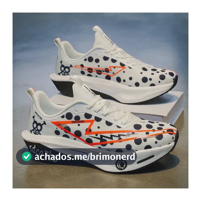 Tênis De Corrida Com Solado Alto Macio Masculino Preto Geométrico 41
