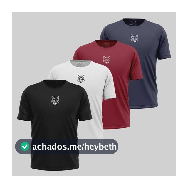 Kit 4 Camisetas Masculinas Dry Lobo Alpha