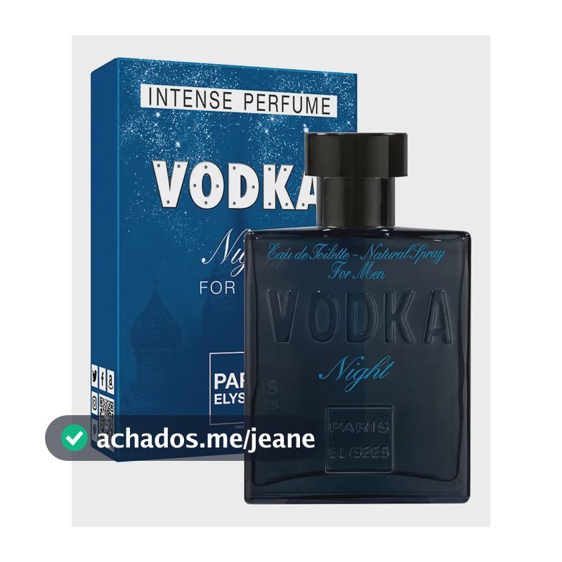 Perfume Vodka Night Paris Elysees Masculino Intense 100ml