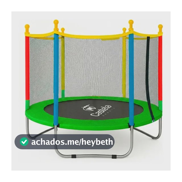Cama Elástica Verde 140cm X 120 cm Até 80kg - Castela