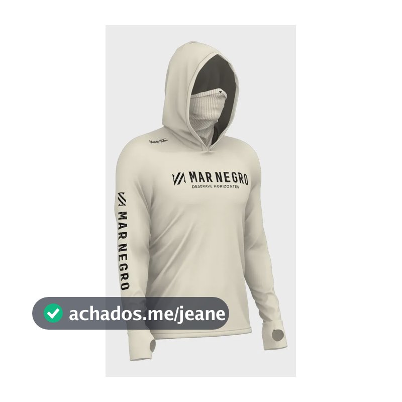 Camiseta De Pesca Masculina Xprotect 360 Poliamida Mar Negro Off White G