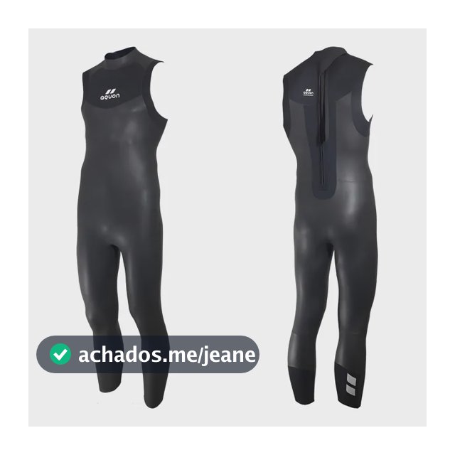 Long John Borracha Natação E Triathlon Masculino 3mm Aquon