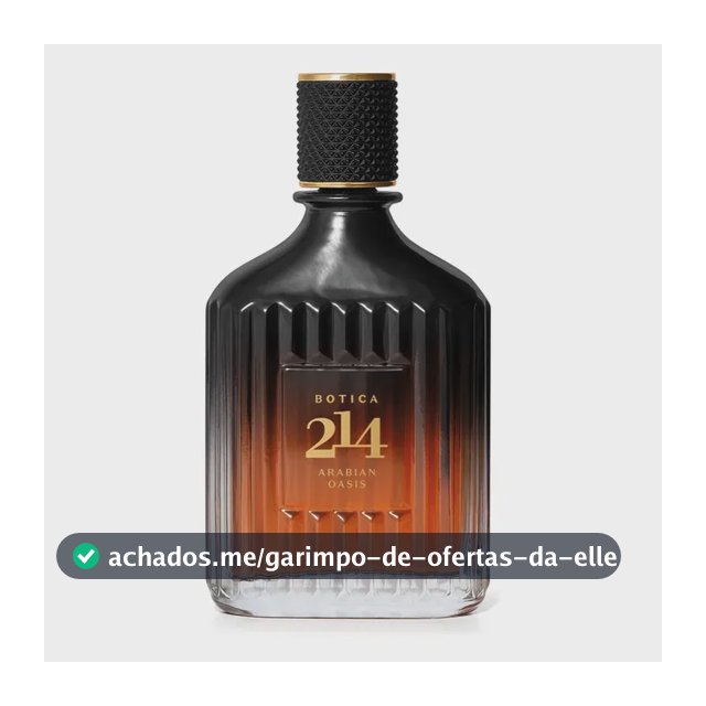Botica 214 Arabian Oasis Edp Masculino - Boticário 90ml