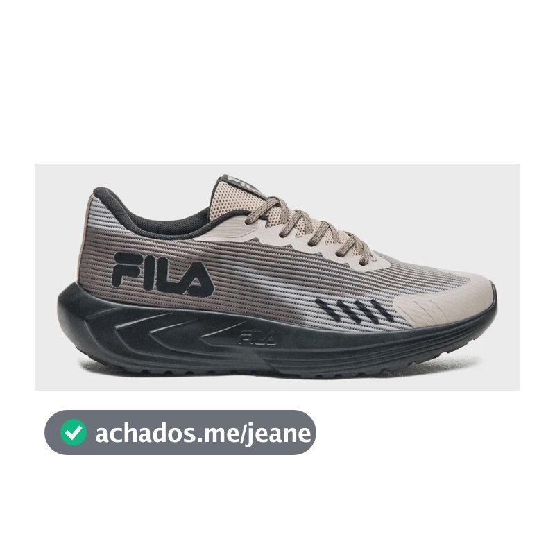 Tênis Fila Sprint Masculino Esportivo Caminhada Confortável Oliva/marrom/preto Liso 43 Br