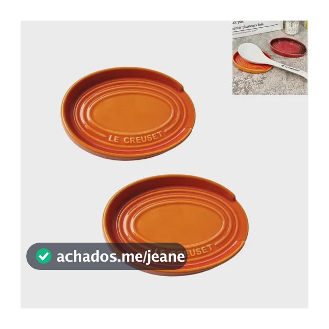 Descanso De Colher Oval  Flame Orange De 15 Cm, 2