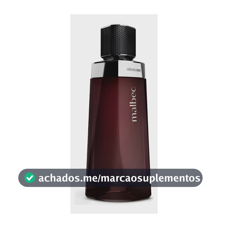 Malbec Tradicional O Boticário Desodorante Colônia Perfume Masculino Original 100ml