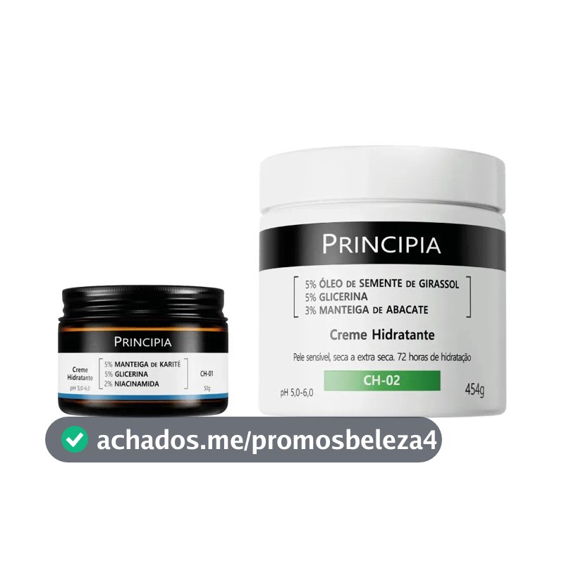 Principia Kit Cremes Hidratantes Rosto E Corpo Ch-01 + Ch-02 Seca Dia/noite