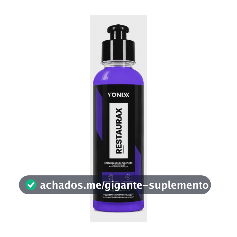 Restaurador Renovador de Plásticos Automotivos Vonixx Restaurax 240ml