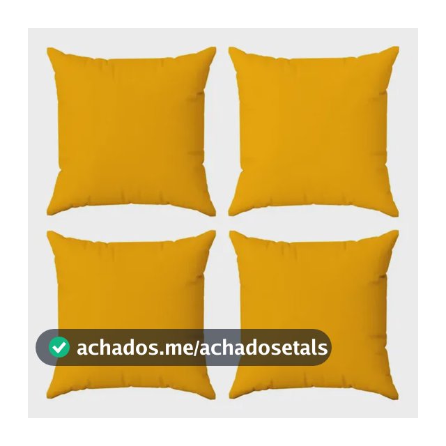 Kit 4 Capas De Almofadas Cores Modernas Oxford Decoração