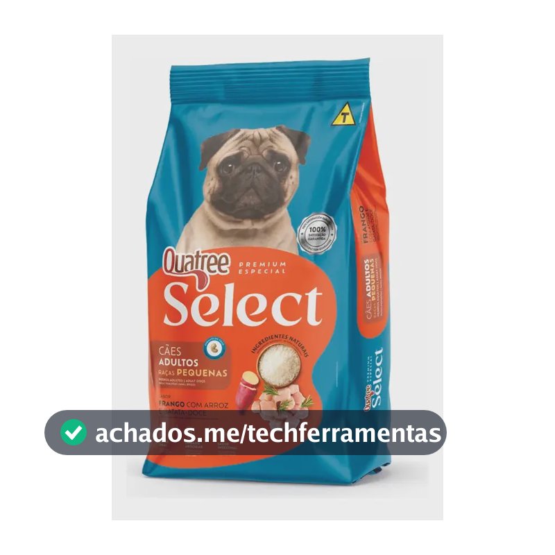 Ração Cachorro Raça Pequena Adulto Quatree Select Rp 15kg