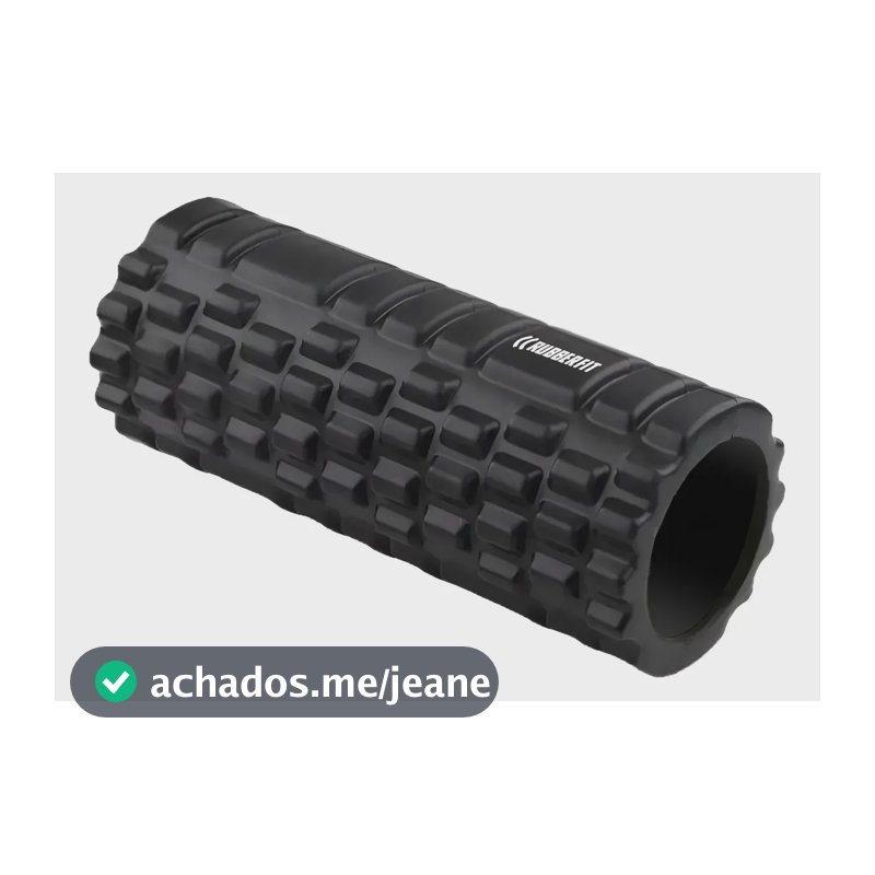 Rolo Massagem Foam Roller Liberação Miofascial Soltura Yoga Preto