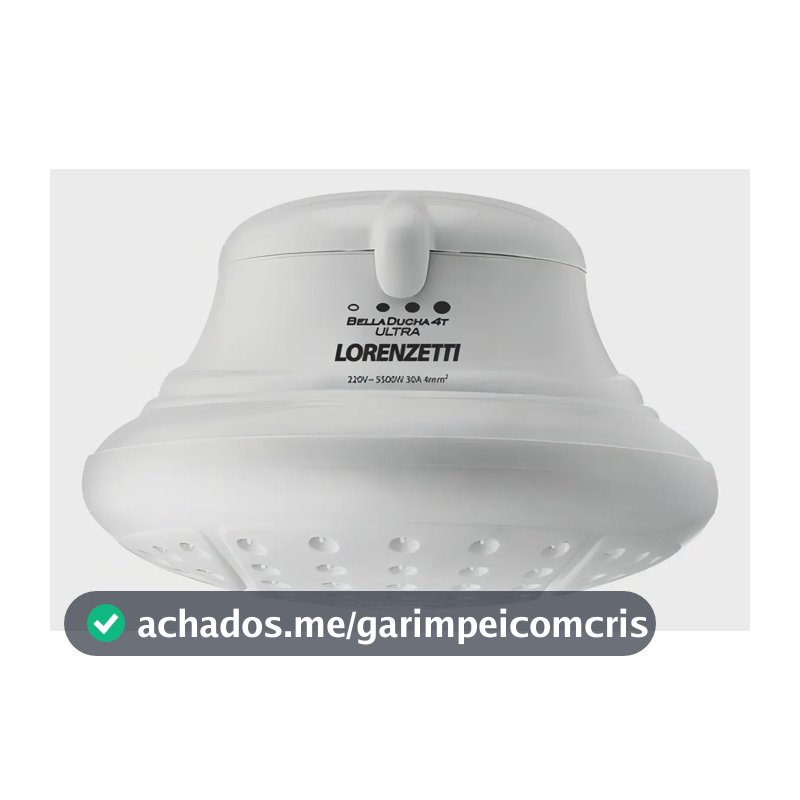 Chuveiro elétrico instantâneo Lorenzetti Bella Shower 4t 6400w Cor branca 6400 W Potência
