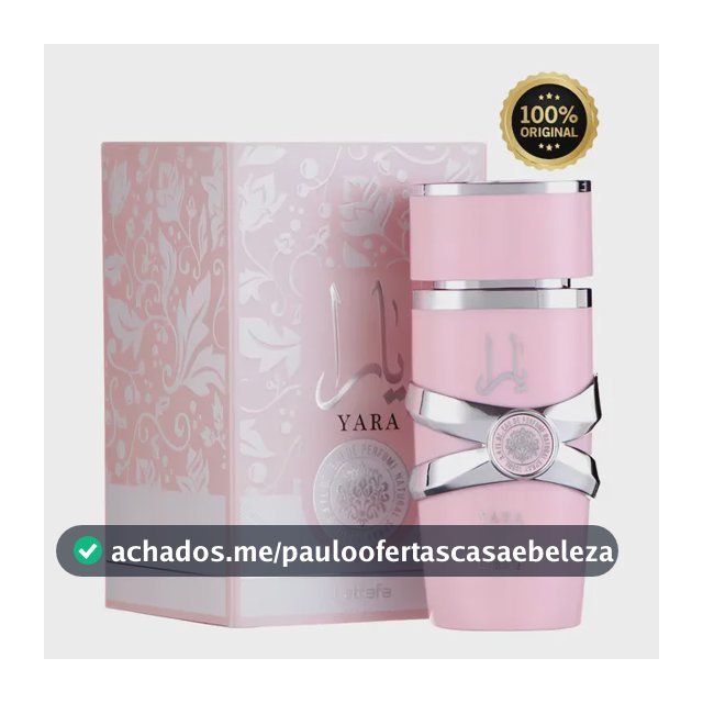 Perfume Árabe Feminino Yara Lattafa Eau De Parfum 100 Ml