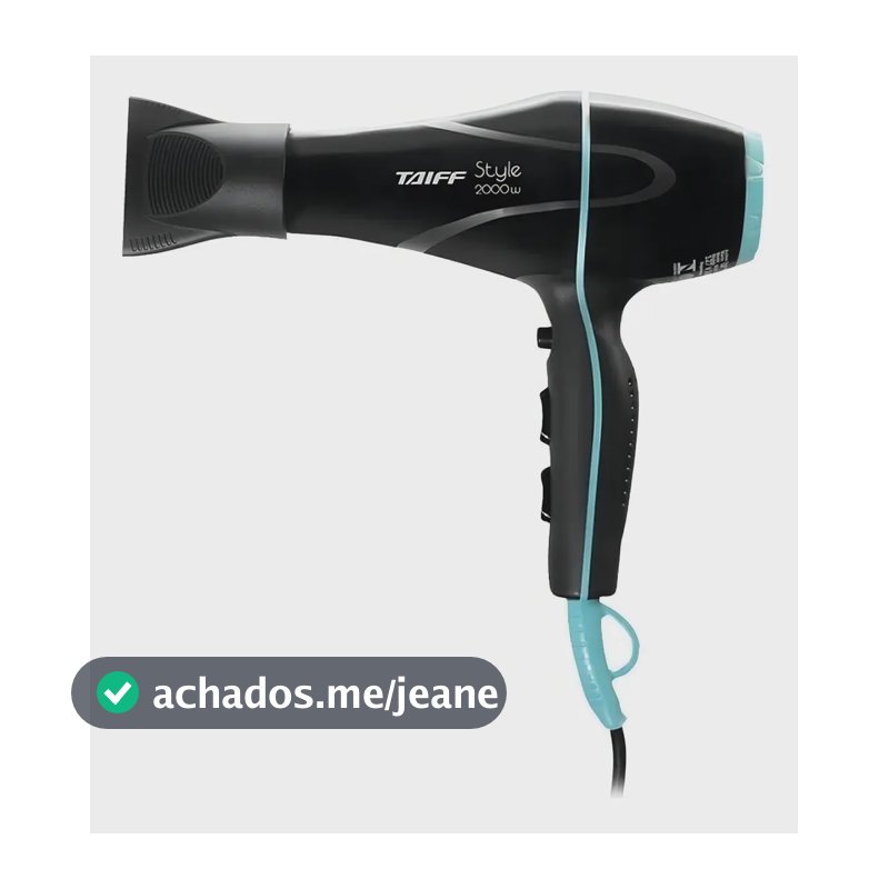 Secador De Cabelo Taiff Style Profissional Style 2000w Secu20 Preto