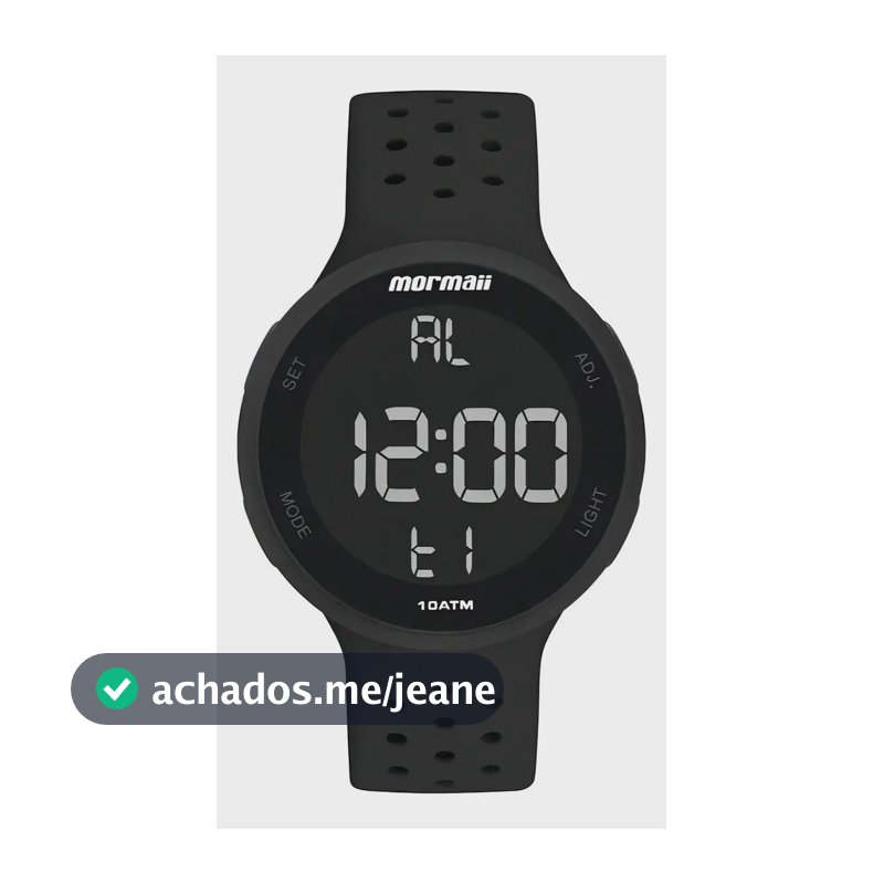 Relógio Mormaii Unissex Digital Mo7700aa/8p Preto