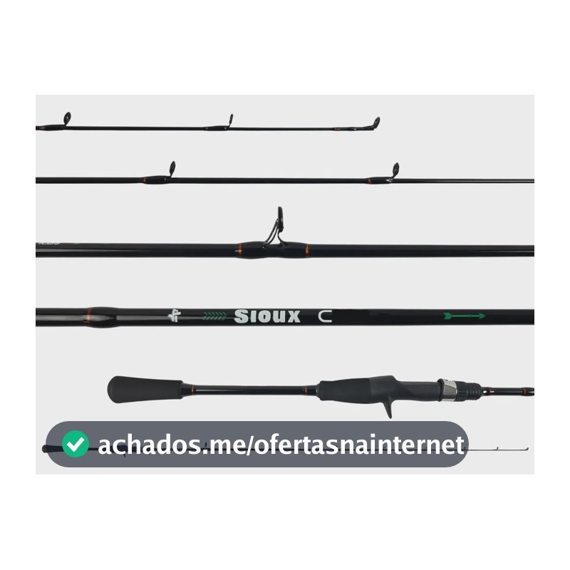 Vara P/ Carretilha Albatroz Sioux (1,83m) 10-20lbs Preta
