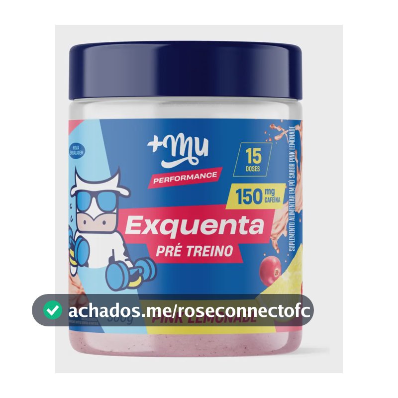 Pré-Treino Exquenta Pink Lemonade Pote 300g +Mu