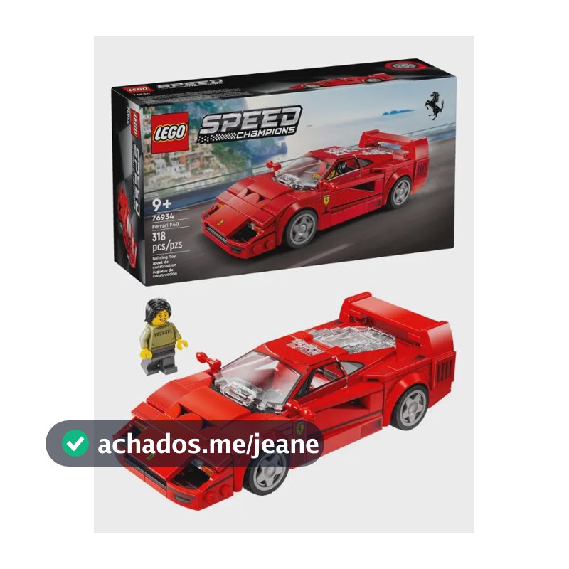 Lego Speed Champions Ferrari Super Car F40 318 Peças 76934