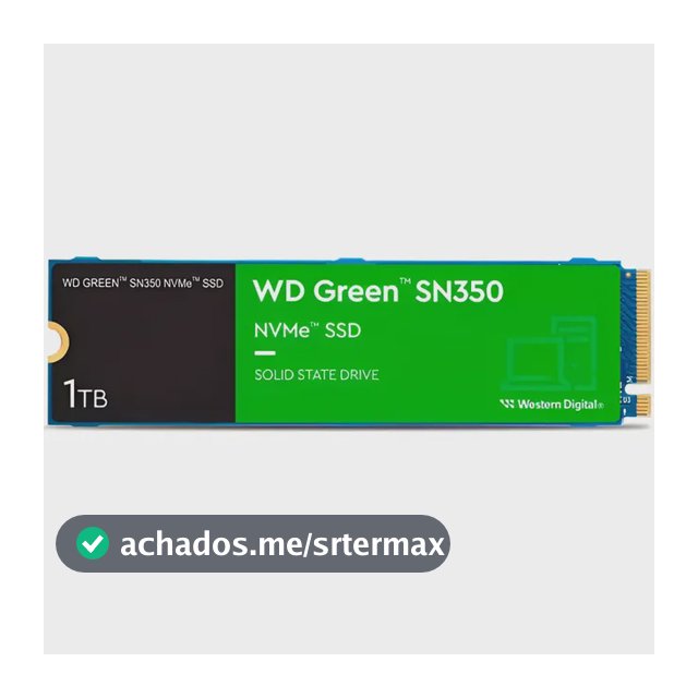 Ssd 1tb Western Digital Green Sn350 Nvme, Gen3 M.2 2280 Azul Verde-escuro