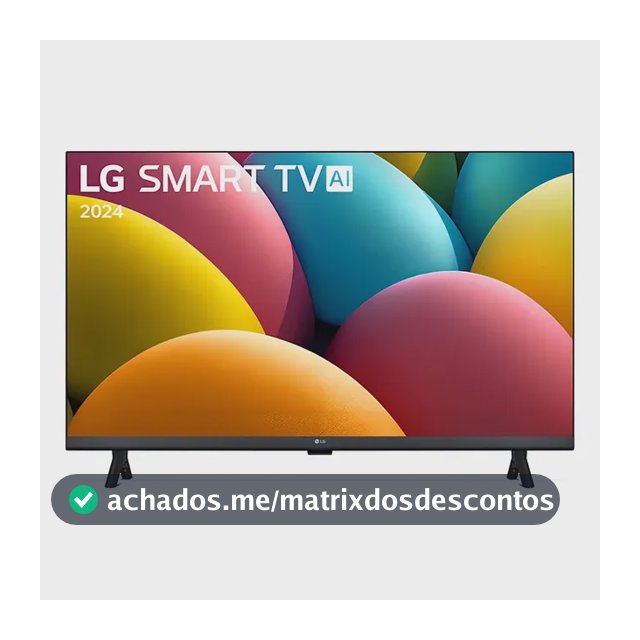 Smart Tv 32'' LG Hd 32LR600BPSA Processador 5 Ger6 Alexa Webos