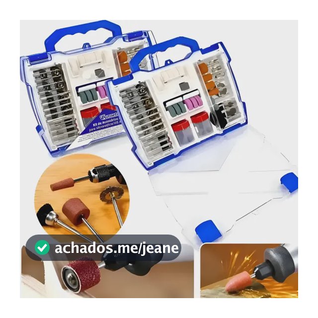 Kit 145 Acessórios Para Mini Retífica Completo Padrão Dremel