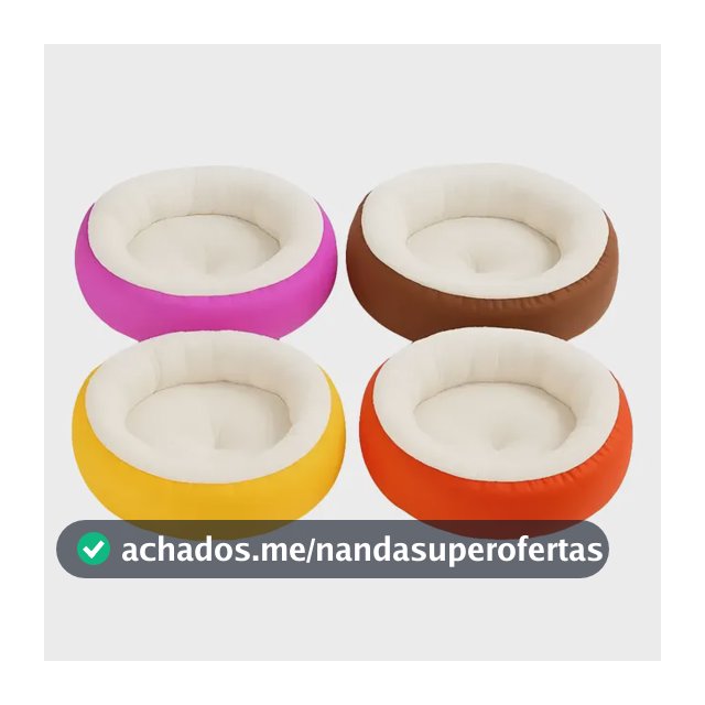 Caminha Redonda Pet Sherpa Cama Para Cães Gatos Macia Quente