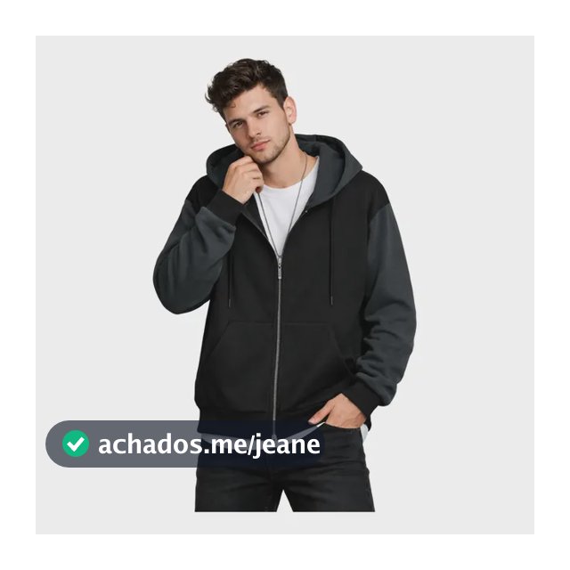 Blusa Moletom De Zíper Com Capuz E Bolso Canguru 2 Cores